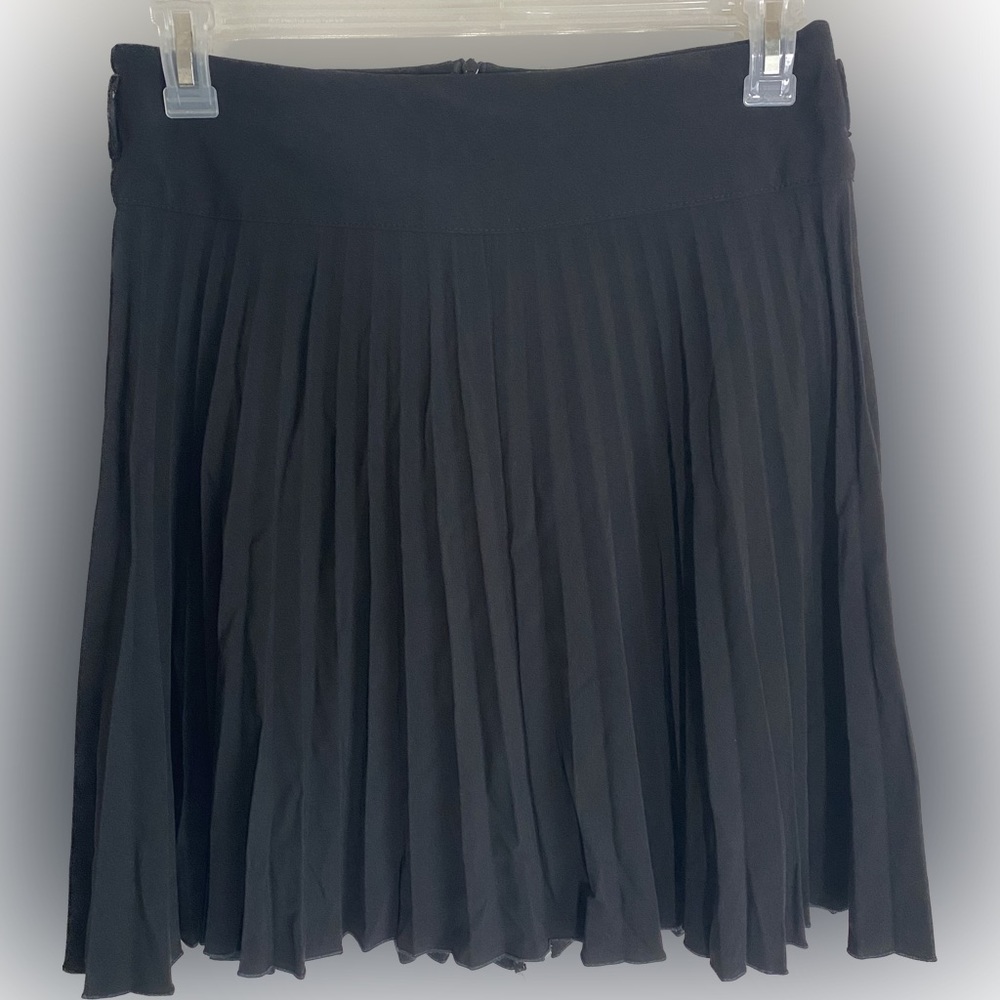Vintage 90s MKM designs black pleated goth Wednesday Addam’s skirt size 3/4